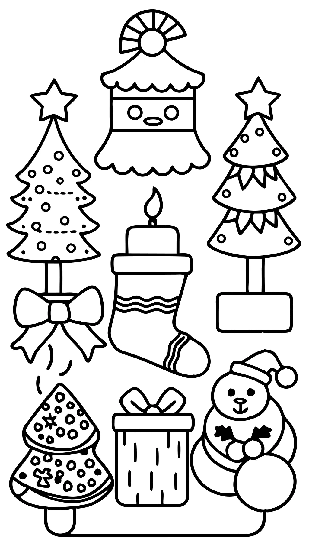 coloriages simples Noël